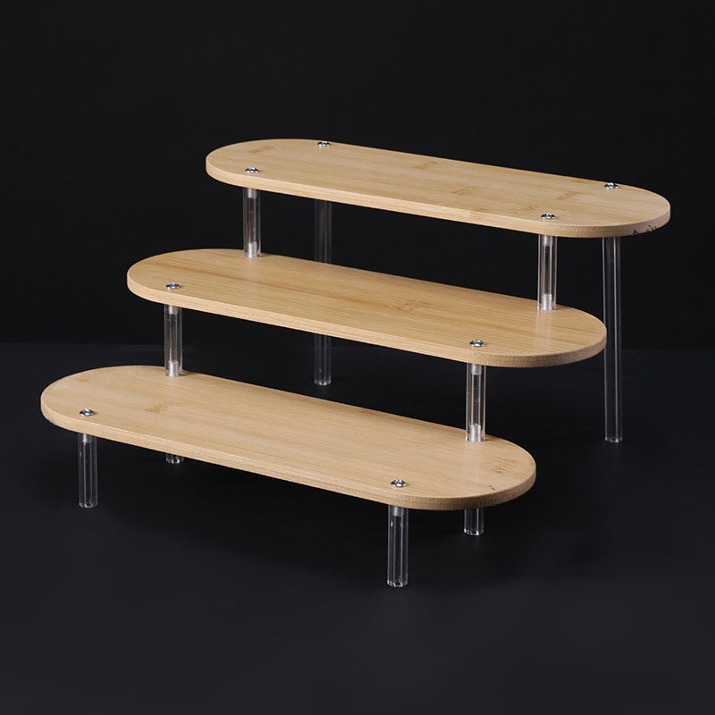 5 Tiers Wooden Figures Display Stand